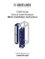 Preview for 1 page of Great Lakes VCMX Series Metric Installation Instructions