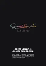 GREAT LENGTHS GL 3200 ELECTRONIC User Manual preview