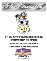 Preview for 1 page of Great Northern Popcorn 6251 SS TWISTER STOVE TOP POPPER Assembly Instructions