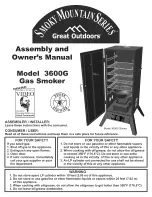 Great Outdoors 3600G Assembly And Owner'S Manual предпросмотр