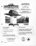 Great Outdoors Blackstone 1000 Owner'S Manual предпросмотр