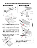 Предварительный просмотр 15 страницы Great Outdoors Pinnacle TG475-2 Assembly And Owner'S Manual