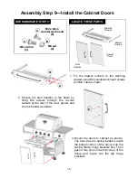 Предварительный просмотр 19 страницы Great Outdoors Pinnacle TG475-2 Assembly And Owner'S Manual