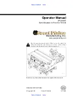 Предварительный просмотр 1 страницы GREAT PLAINS 3P1006NT Operator'S Manual