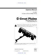 Preview for 1 page of GREAT PLAINS 3S-3000HD Operator'S Manual