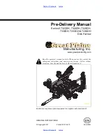 Preview for 1 page of GREAT PLAINS 7323DH Predelivery Manual