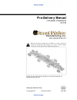 GREAT PLAINS CTA4500 Predelivery Manual preview