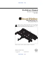 GREAT PLAINS HT1100-35 Predelivery Manual preview