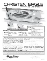 GREAT PLANES Christen Eagle .46 Instruction Manual preview