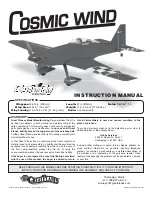 Preview for 1 page of GREAT PLANES Cosmic Wind Instruction Manual