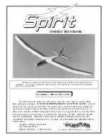 Preview for 1 page of GREAT PLANES Spirit GPMA0530 Instruction Book