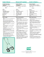 Preview for 1 page of Great States 815-18 Owner'S Manual