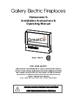 GreatCo EF67B Owner'S Installation &  Operating Manual preview