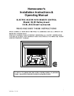 GreatCo Gallery GI-29 Home Owner'S Installation Instructions & Operating Manual preview