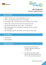 Preview for 7 page of GreatGadgets LED Studio Clock Instruction Manual