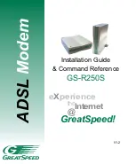 GreatSpeed GS-R250S Plus/Duo Installation Manual & Command Reference preview