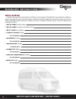 Предварительный просмотр 4 страницы Grech RV TURISMO 2021 Owner'S Manual