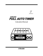 GReddy Full Auto Timer Instruction Manual preview