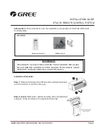 Gree E-TAC Installation Manual предпросмотр