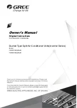 Gree FGR50Pd/D2Na-M Owner'S Manual preview