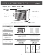 Предварительный просмотр 7 страницы Gree G16-5MCVWAC Owner'S Manual