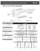 Предварительный просмотр 7 страницы Gree G17-10ESHWAC-CA Owner'S Manual