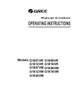 Gree G1807VM Operating Instructions Manual preview