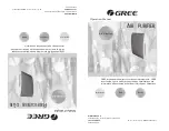 Gree GCF280CANA Operation Manual предпросмотр