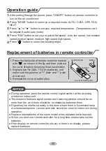 Предварительный просмотр 22 страницы Gree GICF909AE/AC Owner'S Manual