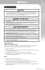 Preview for 5 page of Gree GJC08BK-A6NRNC5B Owner'S Manual