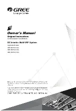 Gree GMV-36WL/C-T Owner'S Manual предпросмотр