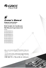 Gree GMV-ND06G/B4B-T Owner'S Manual предпросмотр