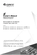 Gree GMV-ND07T/C-T Owner'S Manual предпросмотр