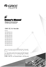 Gree GMV-ND09A/B-T Owner'S Manual предпросмотр