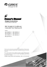 Gree GMV-ND22ZA/A-T Owner'S Manual предпросмотр