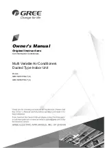 Gree GMV-ND72PH/A-T(U) Owner'S Manual предпросмотр