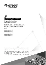 Предварительный просмотр 1 страницы Gree GMV-NX140P/A(X1.2)-K Owner'S Manual