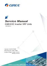 Gree GMV6 Series Service Manual предпросмотр