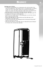 Предварительный просмотр 21 страницы Gree GPC05AK-A3NNA2B Owner'S Manual