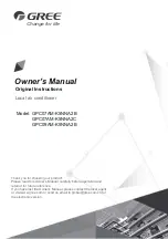 Предварительный просмотр 1 страницы Gree GPC07AM-K5NNA2B Owner'S Manual