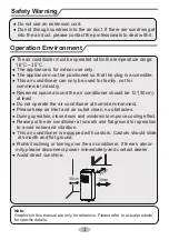 Предварительный просмотр 6 страницы Gree GPC07AM-K5NNA2B Owner'S Manual