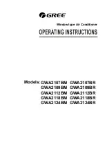 Gree GWA2107BM Operating Instructions Manual предпросмотр