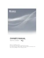 Gree GWC24MD Owner'S Manual предпросмотр