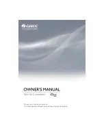 Предварительный просмотр 1 страницы Gree GWC30LB-D3DNA3G Owner'S Manual