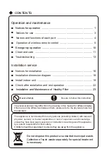 Preview for 2 page of Gree GWH09MB-D3DNA3D Owner'S Manual