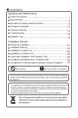 Preview for 2 page of Gree GWH12TB-K3DNA3B Owner'S Manual