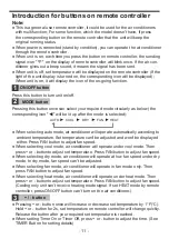 Preview for 14 page of Gree Hi-Pro G1607M Operating Instructions Manual