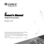 Gree JS13 Owner'S Manual preview