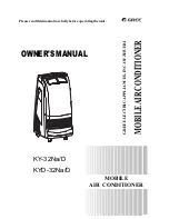 Предварительный просмотр 1 страницы Gree KY-32Na/D Owner'S Manual