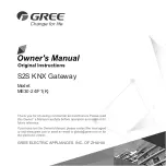 Gree ME30-24/F1 K Owner'S Manual preview